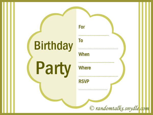 Printable Adult Invitations 52