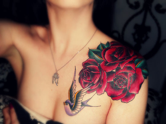 Roses tattoo by Brandon Bec | Photo 24485