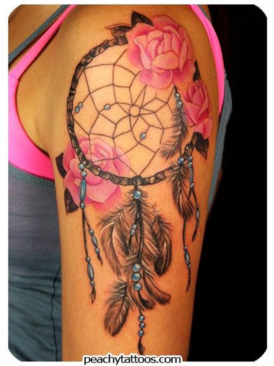 rose-tattoo-designs-rose-with-bead-work-tattoo