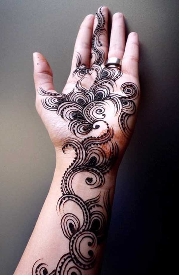 Unique Modern Mehndi Designs For Front Hand Cute Mehndi Design