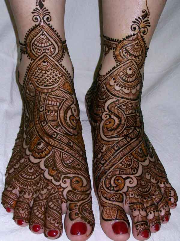 Bridal Henna Feet Designs | Arabia Weddings