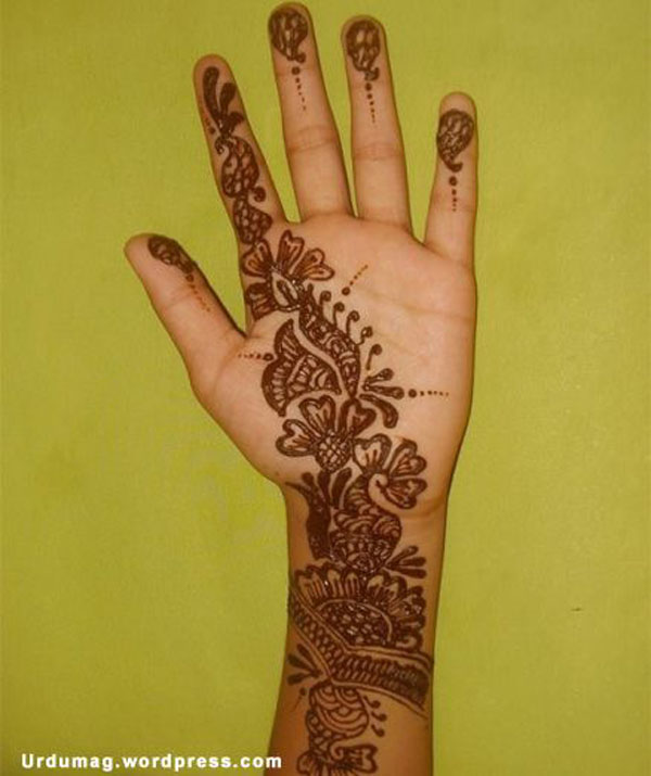 easy mehndi design for kids